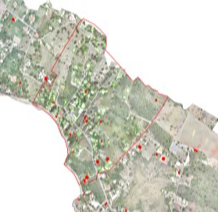 Random structures from Open Street View compared to model mapped results